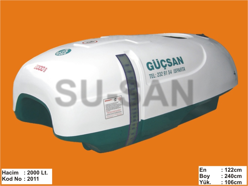2000 Lt Polyester Su ve Zirai İlaç Deposu 2011
