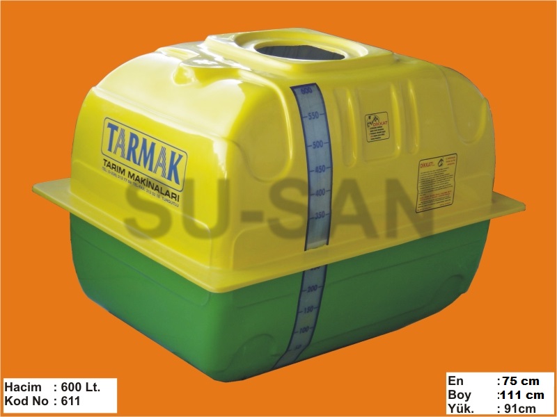 600 Lt Polyester Su ve Zirai İlaç Deposu 611