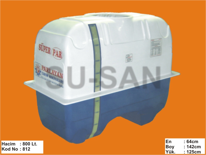 800 Lt Polyester Su ve Zirai İlaç Deposu 812