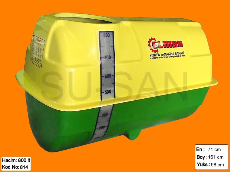 800 Lt Polyester Su ve Zirai İlaç Deposu 814