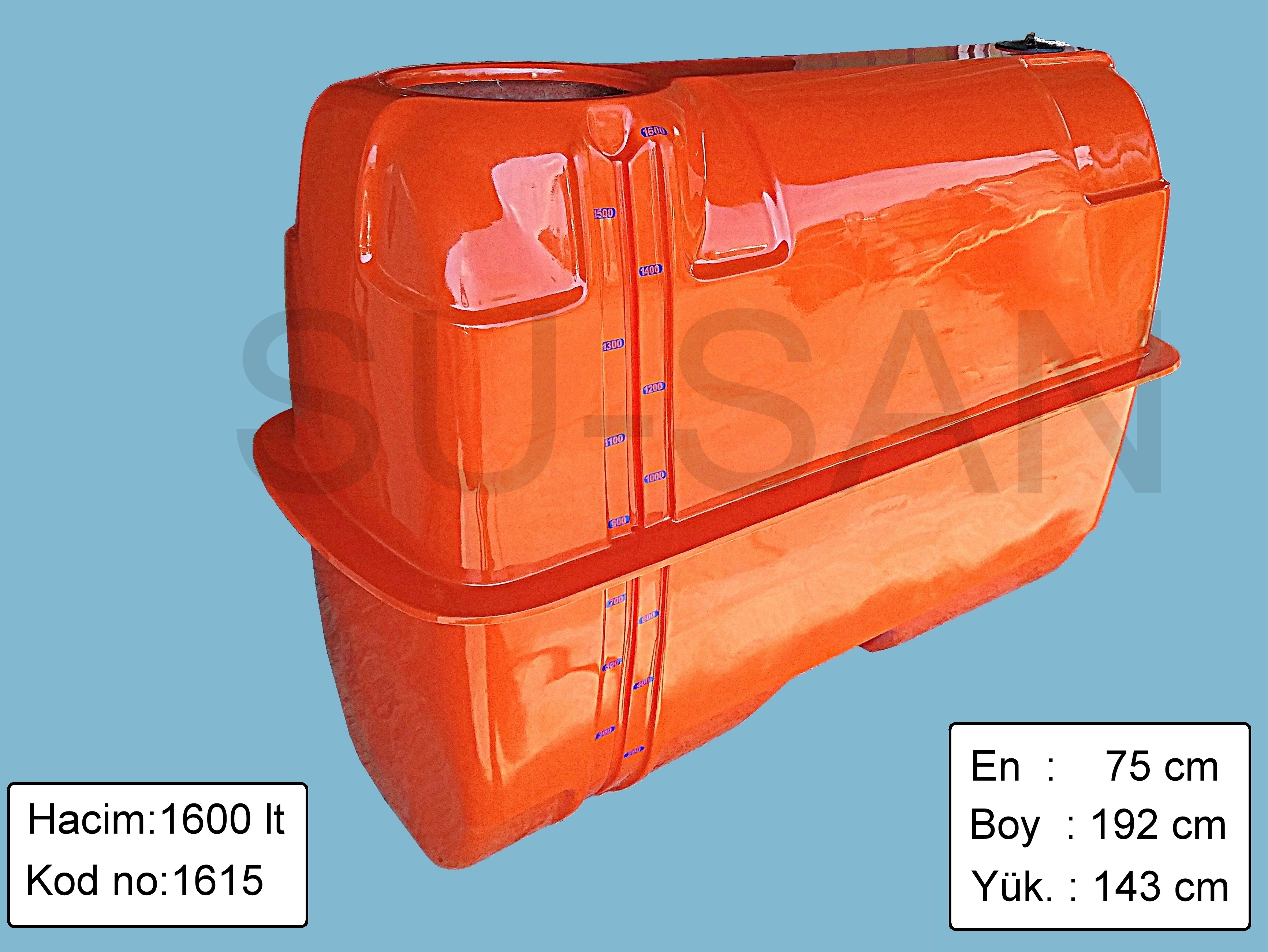 1600 Lt Polyester Su ve Zirai İlaç Deposu 1615