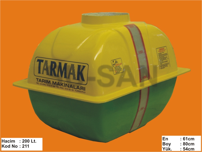 200 Lt Polyester Su ve Zirai İlaç Deposu 211