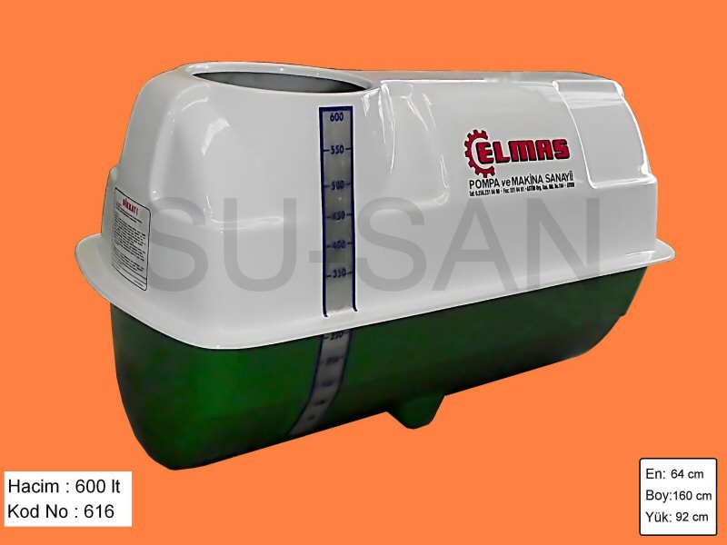 600 Lt Polyester Su ve Zirai İlaç Deposu 616